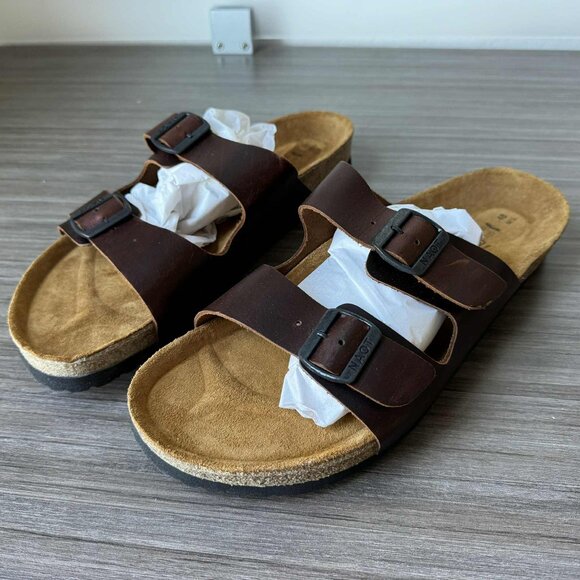 Naot Santa Barbara Men\'s Slides Sandals Size EU 48, US 15-15.5 $135 Buffalo Lthr main image 12